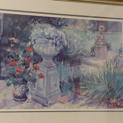 Art Framed Under Glass- Signed by Artist- Approx 32 1/2" x 42 3/4"