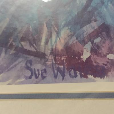 Art Framed Under Glass- Signed by Artist- Approx 32 1/2" x 42 3/4"