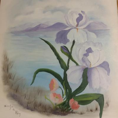 Original Painting on Canvas by N.C. Artist Evelyn O. King- Approx 24" x 20"