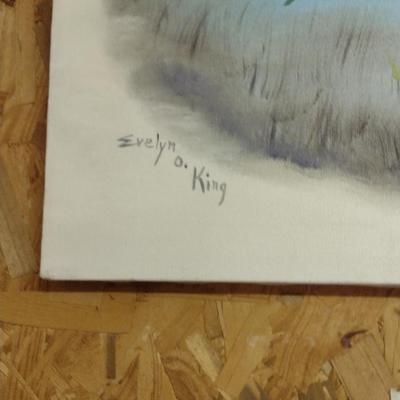 Original Painting on Canvas by N.C. Artist Evelyn O. King- Approx 24" x 20"