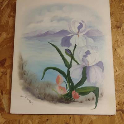 Original Painting on Canvas by N.C. Artist Evelyn O. King- Approx 24" x 20"