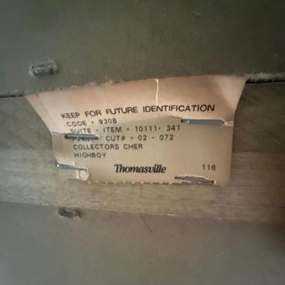 Thomasville Highboy Dresser (B3-RG)