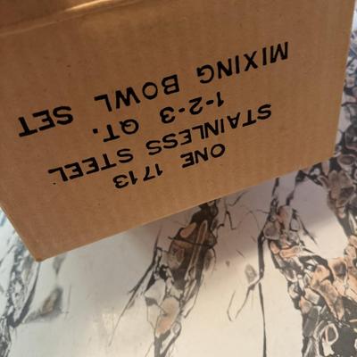 Brand New Stainless Mixing Bowl Set