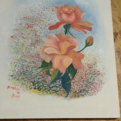 Original Painting on Canvas by N.C. Artist Evelyn O. King- Approx 24" x 20"