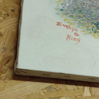 Original Painting on Canvas by N.C. Artist Evelyn O. King- Approx 24" x 20"