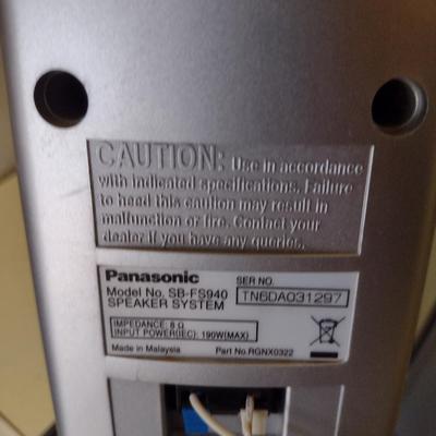 Panasonic Surround Sound System- Seven Pieces