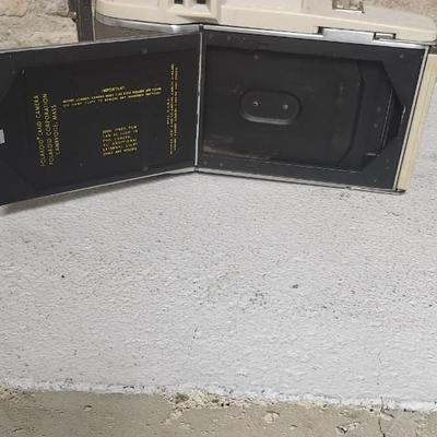 Sale Photo Thumbnail #486: Polaroid 800 in case with books and flash attachments. Fits large flat rate box