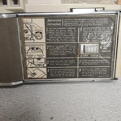 Sale Photo Thumbnail #485: Polaroid 800 in case with books and flash attachments. Fits large flat rate box