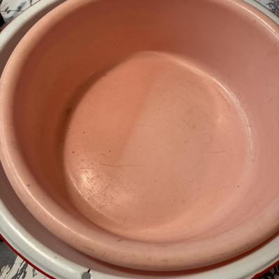 Vintage Wash Pans, Fry Cutter and Manuals