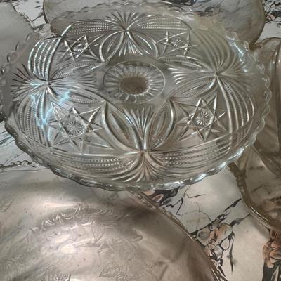 Heisey Glass and More Glass Servers