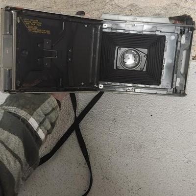 Sale Photo Thumbnail #545: Pair of Polaroid Land Cameras 103 and 104. Fits medium flat rate box