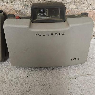 Sale Photo Thumbnail #546: Pair of Polaroid Land Cameras 103 and 104. Fits medium flat rate box