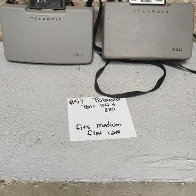 Sale Photo Thumbnail #559: Polaroid pair 104 and 220. Fits medium flat rate box