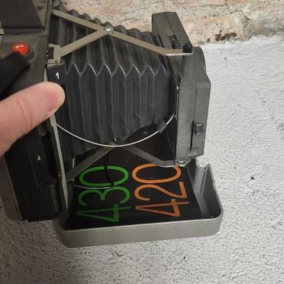 Sale Photo Thumbnail #597: Polaroid 420 with booklet. Fit medium flat rate box