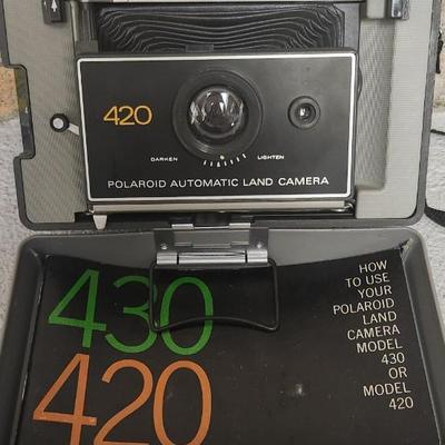 Sale Photo Thumbnail #595: Polaroid 420 with booklet. Fit medium flat rate box