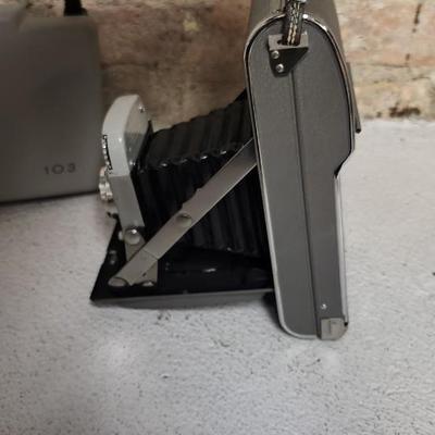 Sale Photo Thumbnail #613: Polaroid cameras. Three -J33 Model 80 and 103. Fits large flat rate box...medium is too snug to feel comfortable shipping them.