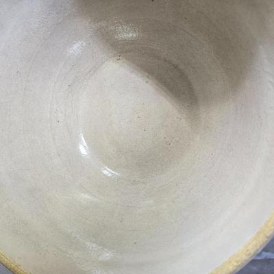 Sale Photo Thumbnail #16: Really nice vintage Ruckels Stoneware bowl.. It's big!  measures 12.5" wide 6.5" tall.  Nice condition.