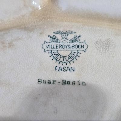 Sale Photo Thumbnail #29: Pair of Villeroy and Boch Fasan plates.  Lots of crazing, but no chips