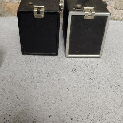 Sale Photo Thumbnail #652: 3 Ansco cameras. Fits medium flat rate box