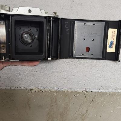 Sale Photo Thumbnail #658: 3 Ansco cameras. Fits medium flat rate box