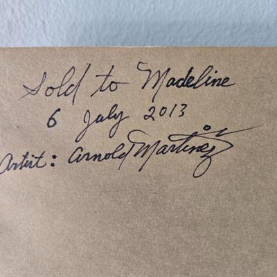 Sale Photo Thumbnail #33: Beautiful print signed 2x by Tampa artist Arnold Martinez.
1982