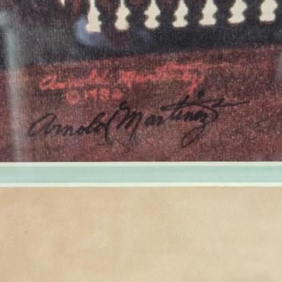 Sale Photo Thumbnail #34: Beautiful print signed 2x by Tampa artist Arnold Martinez.
1982