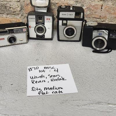 Sale Photo Thumbnail #675: Kodak, wards, sears and Revere. Fits medium flat rate box