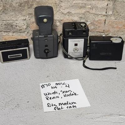 Sale Photo Thumbnail #680: Kodak, wards, sears and Revere. Fits medium flat rate box