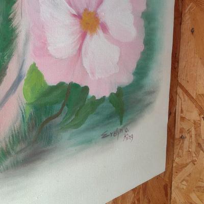 Original Art on Canvas Dogwoods by Evelyn O. King