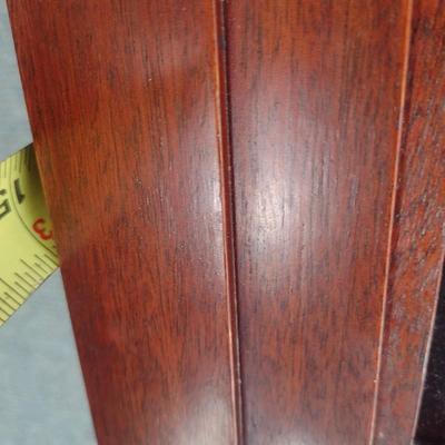 Vintage Glass Front Hutch with Pediment and Fret Work Accents (No Contents)