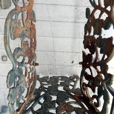 Heavy Cast Iron Rose-Motif Planter Box