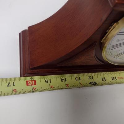 Vintage Hermle Battery Operated Wood Case Mantle Clock