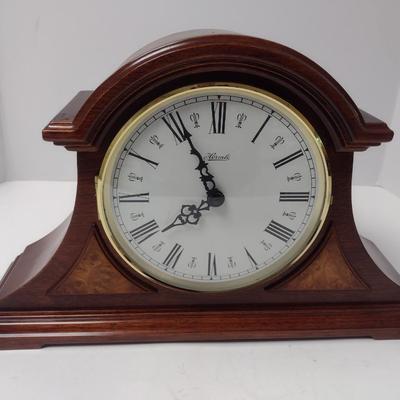Vintage Hermle Battery Operated Wood Case Mantle Clock