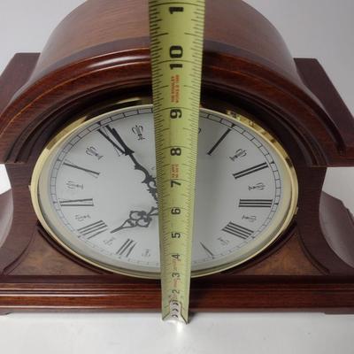 Vintage Hermle Battery Operated Wood Case Mantle Clock