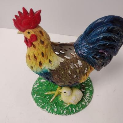 Ceramic PartyLite Tea Lite Chicken and Peep Lantern