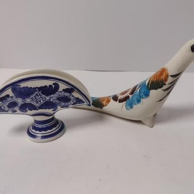 Pair of Internationally Made Hand Painted Ceramic Home Decor Items