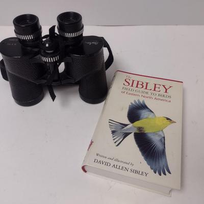 Bino-Lux 8x40 Field Glasses with the David Sibley Field Guide to Bird Watching in North America