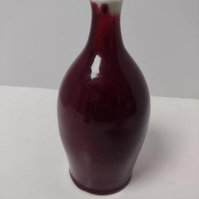 Drip Glaze Finish Ceramic Bud Vase