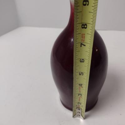 Drip Glaze Finish Ceramic Bud Vase