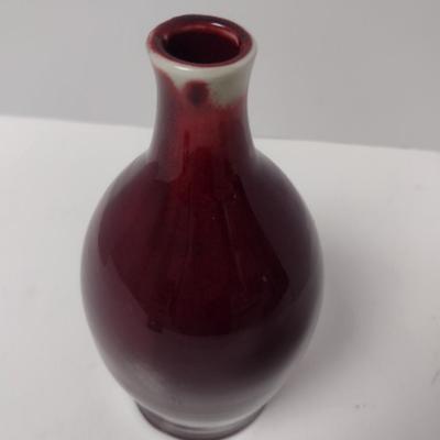 Drip Glaze Finish Ceramic Bud Vase