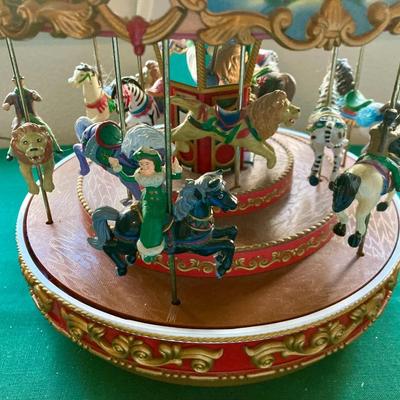 Sale Photo Thumbnail #136: Mr. Christmas Triple Decker Carousel with Lights and Music!!  Very nice piece.  No damage noted and everything works nicely