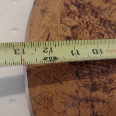 Vintage Carved Wood Relief Art Wall Panel