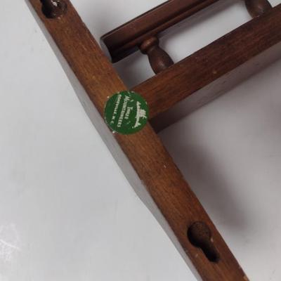 Pair of Vintage Solid Wood Wall Decor Plate Holder is Three Mountaineers Asheville, NC