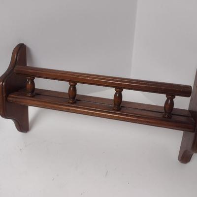 Pair of Vintage Solid Wood Wall Decor Plate Holder is Three Mountaineers Asheville, NC