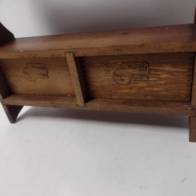 Vintage Solid Wood Spice Rack Kennedy Brothers
