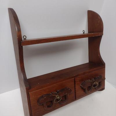 Vintage Solid Wood Spice Rack Kennedy Brothers