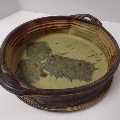 Studio Art Pottery Centerpiece Bowl Signed by Artist