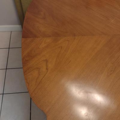 Vintage Dining Room Table with Two Inserts and Protective Pad