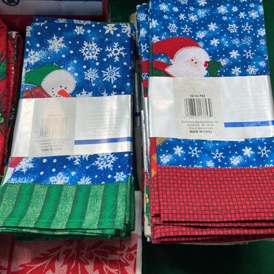 Sale Photo Thumbnail #175: Various tablecloths,, napkins.  Many brand new