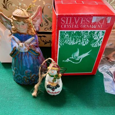 Sale Photo Thumbnail #180: Glass ornaments.  Other assorted ornaments and hooks